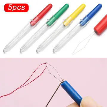 25 Pcs Needle Threader for Hand Sewing for Needles Small Eye Needle  Threader for Sewing Machine Needle Threader Tool 