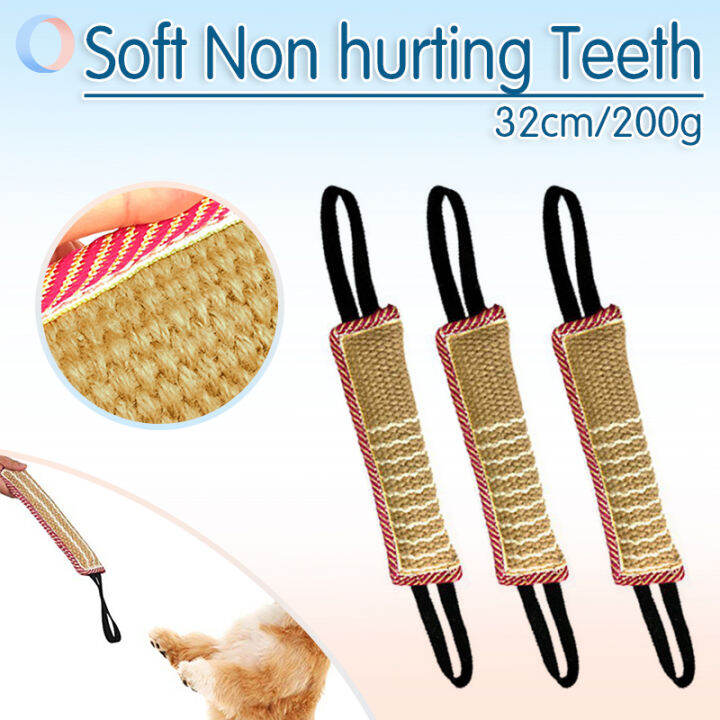 12Inch Dog Tug Toy Dog Bite with 2 Handles for Tug of Chewing Puppy Training Soft and Tough