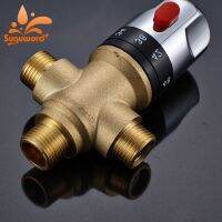 ▬ Suguword Brass Thermostatic Valve Bathroom Accessories Temperture Control 1/2 standard For Water Heater Shower Faucet and so on