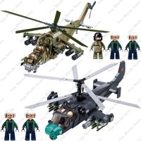 WW2เครื่องบินทหารใหม่ MI-24 Kamov เฮลิคอปเตอร์ Ka-52บล็อกตัวต่อสงครามโลกครั้งที่2กองทัพโมเดลเรืออิฐชุดประกอบโมเดลของเล่น