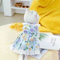 Floral Pet Cat Dress Kitty Clothes Summer Princess Skirt For Cats Ropa Para Gatos Vetement Chat Sukienki  Cat Clothing Clothing Shoes Accessories Cost