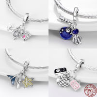 Hotplata Charms Of Ley 925 Original เหมาะกับสร้อยข้อมือ เงิน925ผู้หญิงจี้เครื่องประดับ Galaxy Starry Sky Charms ลูกปัด