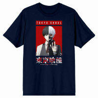 Tokyo Ghoul - Kaneki Split Face T-Shirt เสื้อผ้าคู่รักชายหญิง