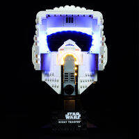 ชุดไฟ Led สำหรับ75305 Star Scout Trooper Helmet Series Wars Blocks ตกแต่งของเล่นอาคารบล็อกอิฐชุดโคมไฟไม่มี Model