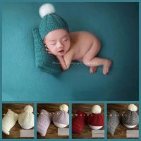 、‘】【= Newborn Photography Clothes Twist Hat Pillow Photo Commemorative Clothing Full Moon Hundred Days Anniversary Baby Modeling Props