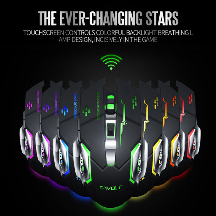 t-wolf-q13-rechargeable-wireless-mouse-silent-ergonomic-gaming-mice-6-keys-rgb-backlight-2400-dpi-for-laptop-computer-pro-gamer