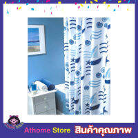 Shower Curtain ม่านห้องน้ำ คละสี คละลาย ขนาด 180x180cm ม่านห้องน้ำ ม่านพลาสติก PEVA ผ้าม่านห้องน้ำ ม่านห้องครัว ม่านห้องนอน