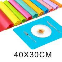 40x30 Square Shape Non-Stick Placemat Kids Plate Table Mat Food Grade Silicone Pad Waterproof Heat Resistant Kitchen Accessories