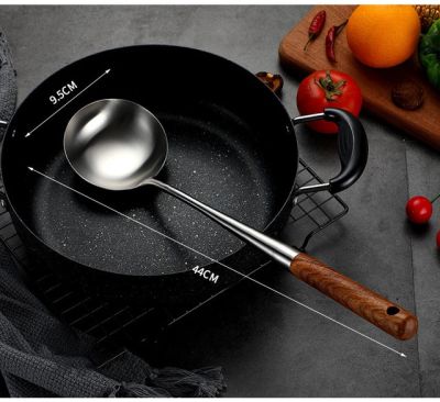 【Worth-Buy】 ชุดประกอบอาหารสแตนเลสสตีลเครื่องมือทำครัวพลั่วซุปอุปกรณ์ครัวช้อนเครื่องครัว