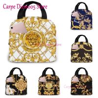 ∈ New School Children Insulated Lunch Bag Women Portable Cool Case Boys Girls Men Thermal Box Kids European and American Floral