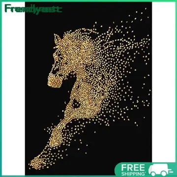 DIY 5d Diamond Painting Horse Run Animal Spirit Of Freedom Mosaic