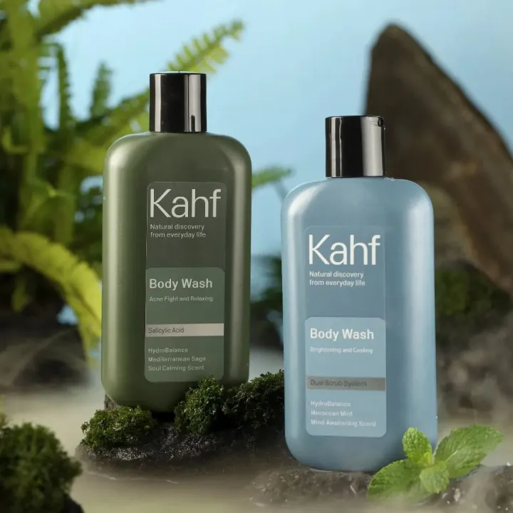 KAHF Body Wash 200 ml - Acne Fight and Relaxing Body Wash - Brightening ...