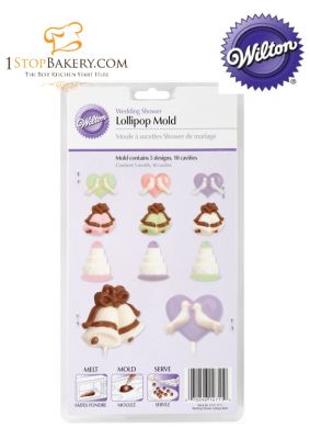 Wilton 2115-1711 Wedding Shower Lollipop Mold (WT339)/แม่พิมพ์อมยิ้ม