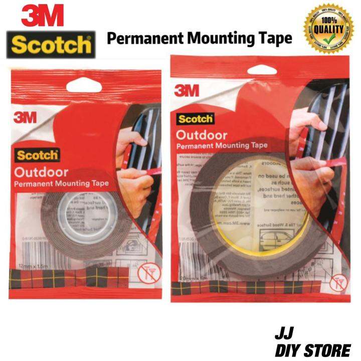 3M SCOTCH Outdoor Permanent Double Sided Mounting Tape (10mm X 8m