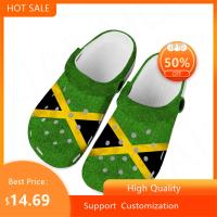 Jamaican Flag Home Clogs Custom Water Shoes Mens Womens Teenager Jamaica Shoe Garden Clog Breathable Beach Hole Slippers House Slippers