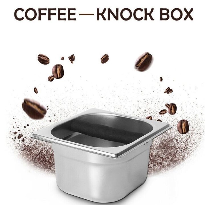ถังเคาะกาแฟ-เหล็กสแตนเลสเอสเปรสโซ่ส-ที่วางกาแฟ-คอนเทนเนอร์กล่องเคาะได้-อุปกรณ์เสริมสำหรับกาแฟ-ที่เคาะกากกาแฟ