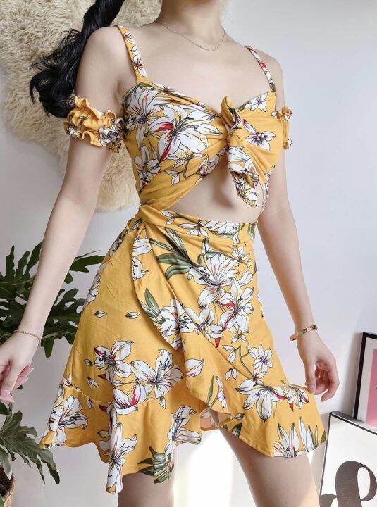 Lazada best sale wrap dress