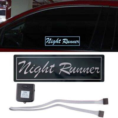 Windshield Electric LED Night Runner Car Window Sticker Auto/Moto Decoration Sticker Safety Signs Car Sticker Car Decals Bumper Stickers  Decals  Magn