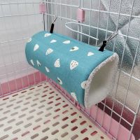 Hanging Warm Ferret Tunnel Winter Hamster Cage Hammock Guinea Pig Bed Rabbit Rat Small Animal Pets Toy Tube Beds