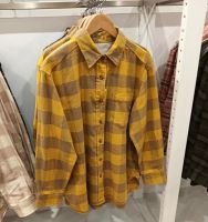 Uniqlo autumn and winter womens flannel plaid loose shirt long sleeves 465931/461422/465933/465932