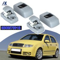 2ชิ้นสำหรับ Skoda Fabia 6Y Octavia A4 A5 1U 1Z B5ดีเลิศ3U 3B0857561B 3B0857563 Grey สำหรับกระบังแสงตะขอตัวจับกระจกราวบันได