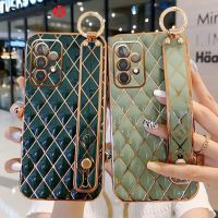 เคสซิลิโคนที่ถือสายรัดข้อมือชุบ6D,สำหรับ S22 Samsung และ S21อัลตร้าโน้ต20 A52 A72 A32 A22 A12 F62กรอบนิ่มกันกระแทก