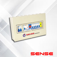 Sense S4N ตู้ไฟ ตู้ควบคุมไฟฟ้า ตู้คอนซูมเมอร์ เซนส์ พร้อมเครื่องตัดไฟรั่ว RCBO และอุปกรณ์ป้องกันฟ้าผ่า ขนาด 4 ช่อง