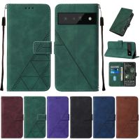 Pixel 6 Business Case for Pixel 6 Pro Wallet Leather Case For Coque Pixel6 6Pro Flip Cover Phone Skin Funda Holder