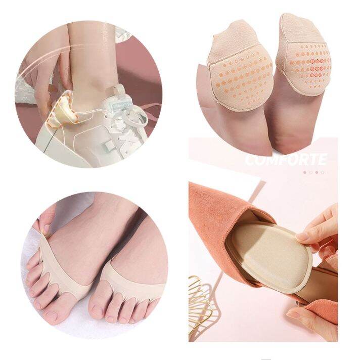 toes-forefoot-pads-for-women-high-heels-half-insoles-silicone-honeycomb-forefoot-insoles-gel-insoles-breathable-shoe-cushion