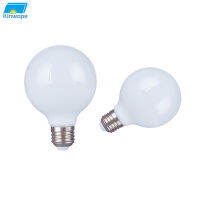 LED Bulb G80G95โปร่งใสหลอดไฟ E27ไม่มีการสั่นไหว Milky White E27 G80หลอดไฟกลม