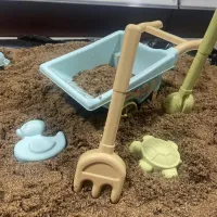 【Ready】? New large size play in water and play sand boys and girls outdoor activities cassia seed kindergarten set children