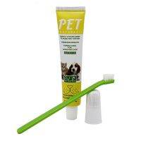 Pets Tartar Control Kit for Dog Contains Toothpaste Toothbrush Fingerbrush Reduces Plaque Tartar Buildup 3 Piece Kit Beef Flavor Brushes  Combs