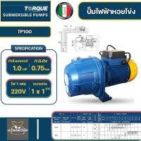 TORQUE ปั๊มหอยโข่ง ไฟฟ้า 1 แรง ขนาด 1 x 1.25 x 1 นิ้ว 750 W รุ่น TP100