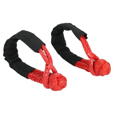 2PCS 1/2Inch X 22Inch Traction Recovery Strap Soft Hook and Loop Rope Synthetic Recovery Strap 43000LBS Breaking Power Orange