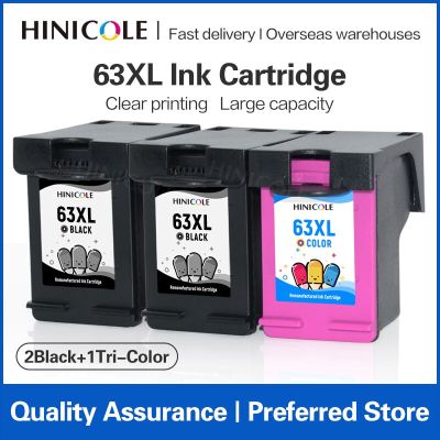 HINICOLE Remanufactured 63XL Ink Cartridge 63 XL For HP Officejet 3830 3831 3832 3833 3834 4650 4652 4654 4655 5220 5230 Printer