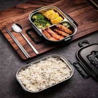 hot【cw】 New 304 Business Compartment Bento Boxs Leakproof Food Containers for Men