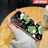 เคส JIUMOO สำหรับ Xiaomi MI 12T Pro 11T Pro เคสโทรศัพท์กันกระแทกลายการ์ตูนน้อยน่ารักมอนสเตอร์หรูหราปลอกซิลิโคนขอบเลนส์กล้องถ่ายรูปเคสนิ่มป้องกันคลุมทั้งหมด