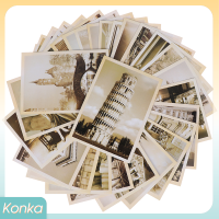 ✨ Konka โปสการ์ดรูปทิวทัศน์แบบวินเทจโปสการ์ดท่องเที่ยว32ชิ้น