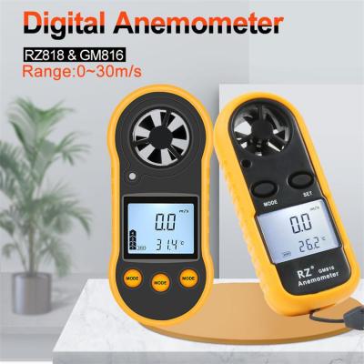 Nantang RZ818 Portable Anemometer Anemometro Thermometer