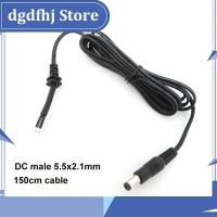 Dgdfhj Shop Power Adapter supply Cord DC Male Plug 2pin DC wire Cable 5.5*2.1mm Output 20awg for cctv camera laptop charger 150cm repair