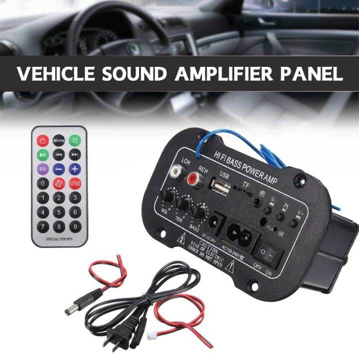 12V Amplifier Board Audio Bluetooth Amplificador USB FM Radio TF Player
