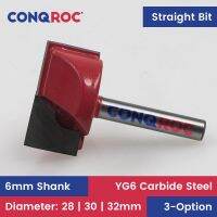 6mm Shank Straight Cut Router Bit Diameter-28 มม. | 30 มม. เครื่องตัดมิลลิ่งไม้ปลายคาร์ไบด์ 32 มม