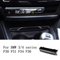 แต่งรถคอนโซลกลางแผง CD อะไหล่หัวเข็มขัดกล่องเก็บของสำหรับ BMW 3/4ชุด3GT F30 F32 F34อุปกรณ์ตกแต่งรถยนต์ภายใน