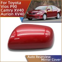 สำหรับโตโยต้า Vios รถซีดานยาริส P90 2008-2013 Aurion Camry XV40 2006-2011กระจกมองข้างมองหลังปีกด้านนอกของรถยนต์ปลอกหุ้ม