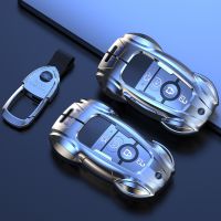 Car key case Galvanized alloy For Ford Focus 3 4 ST Mondeo 5 MK5 Mustang F-150 Explorer Edge Fiesta Kuga MK3 MK4 Fob Keyring