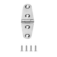 Boat Strap Hinges  316 Stainless Steel Marine Hinges  4 X 1 Inch (102 X 26 MM)  Deck Cupboard Hinges  with Screws Accessories