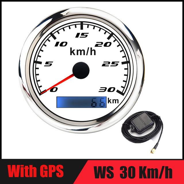 85มิลลิเมตร-gps-speedomete-60กิโลเมตร-ชั่วโมงรถจักรยานยนต์-peed-วัดระยะทางที่มีเสาอากาศ-gps-เหมาะสำหรับเรืออัตโนมัติรถบรรทุก-rv-ค่าย