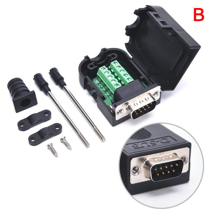 LngBo DB9 Connector RS232 Male Female 9 Pin RS485 Breakout Terminals ...