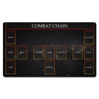 Playmat สำหรับ35x6เกมการ์ดทีซีดีเนื้อและเลือด0ซม. แผ่นกันลื่นกล่องใส่เกมการ์ดพร้อมการ์ดคืนดาวฟรีแขนเก็บพายุ