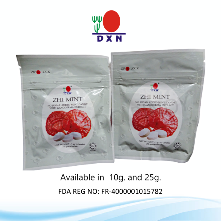 DXN Zhi Mint with Ganoderma Candy for Bad breath, Throat Irritation, or Smoker Lazada PH